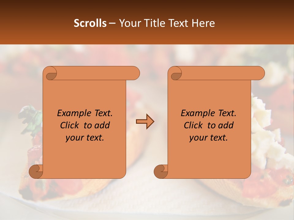 A Close Up Of A Plate Of Food On A Table PowerPoint Template