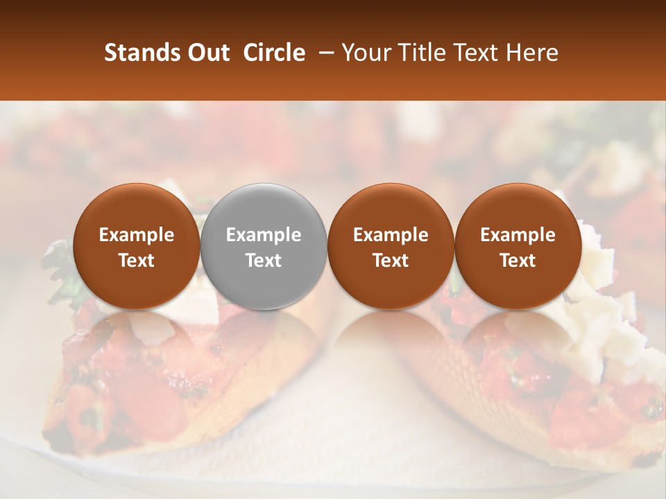 A Close Up Of A Plate Of Food On A Table PowerPoint Template
