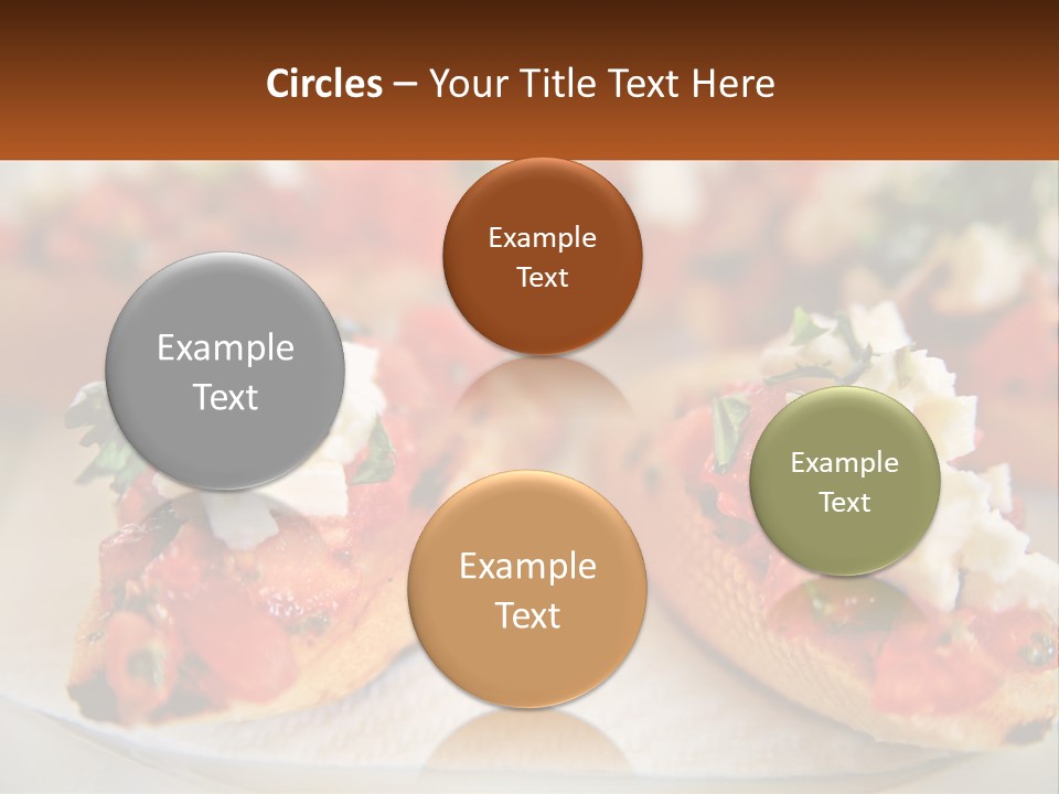 A Close Up Of A Plate Of Food On A Table PowerPoint Template