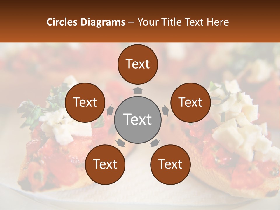 A Close Up Of A Plate Of Food On A Table PowerPoint Template