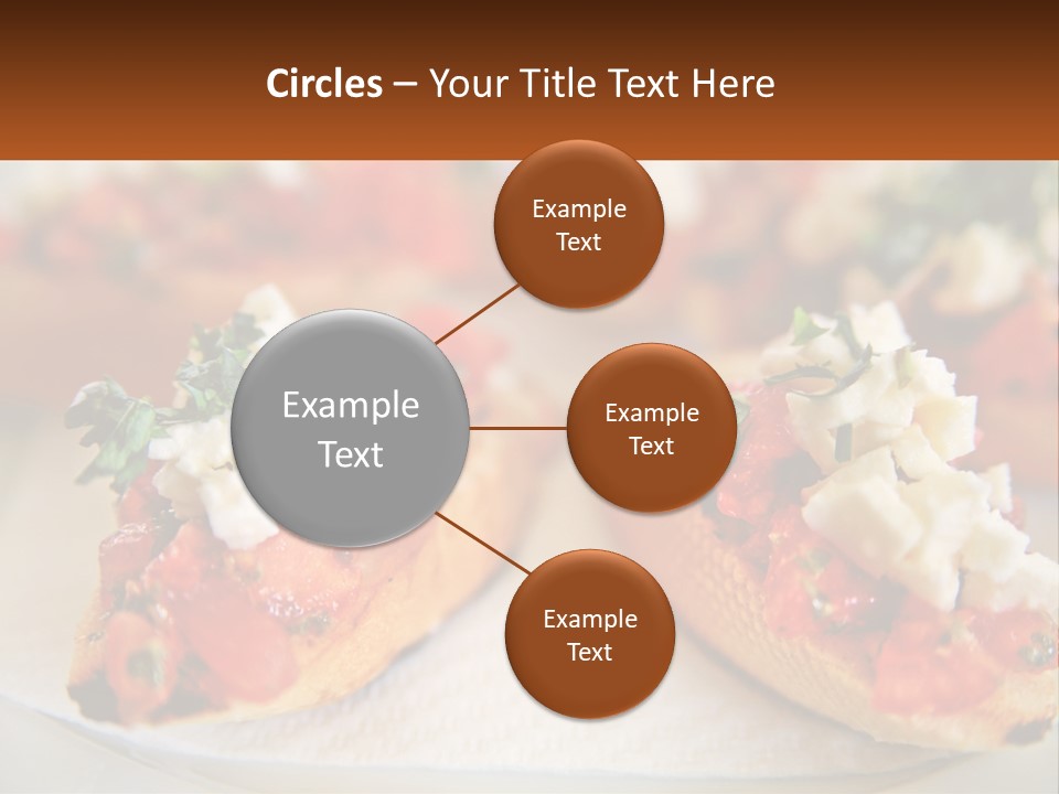 A Close Up Of A Plate Of Food On A Table PowerPoint Template