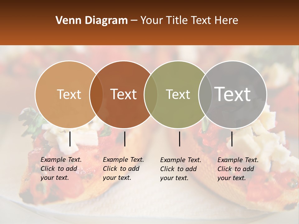 A Close Up Of A Plate Of Food On A Table PowerPoint Template