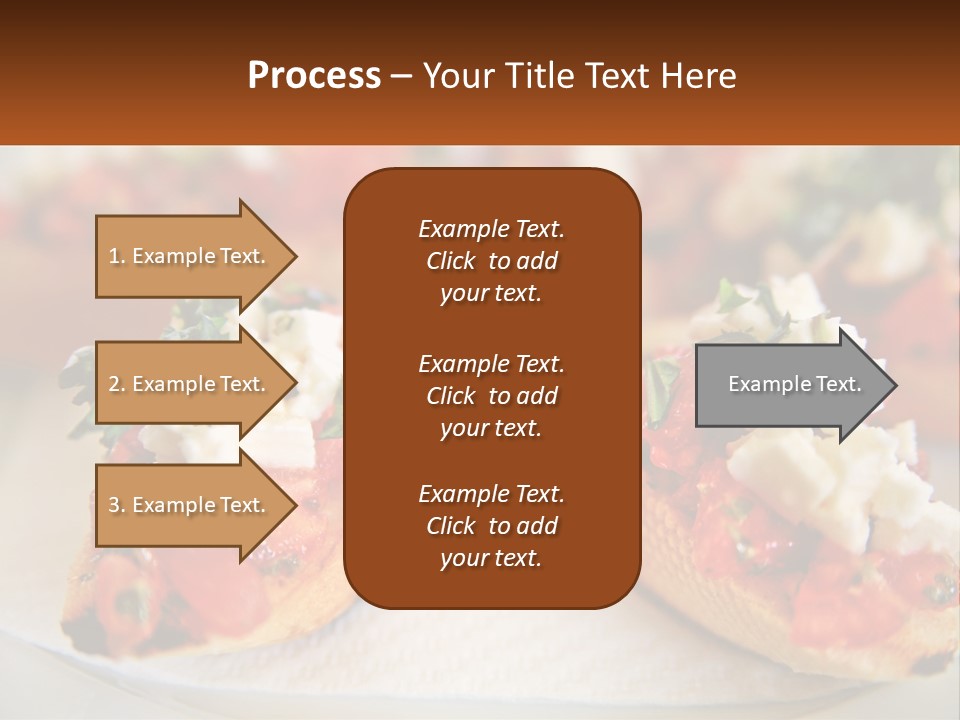 A Close Up Of A Plate Of Food On A Table PowerPoint Template