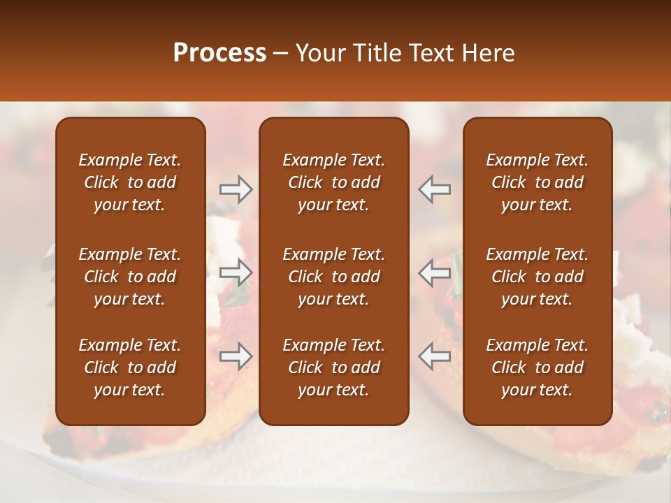 A Close Up Of A Plate Of Food On A Table PowerPoint Template