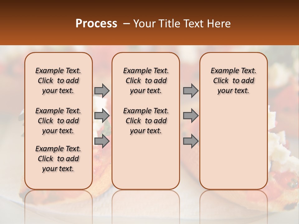 A Close Up Of A Plate Of Food On A Table PowerPoint Template
