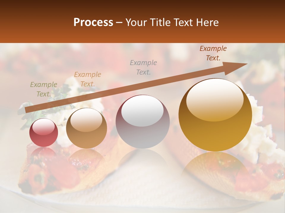 A Close Up Of A Plate Of Food On A Table PowerPoint Template