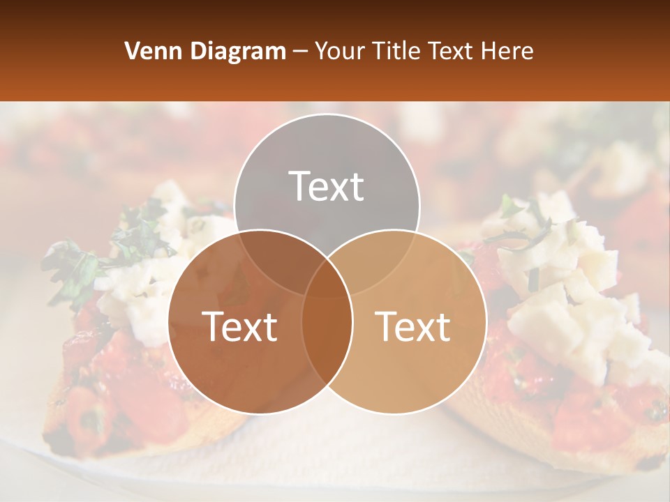 A Close Up Of A Plate Of Food On A Table PowerPoint Template
