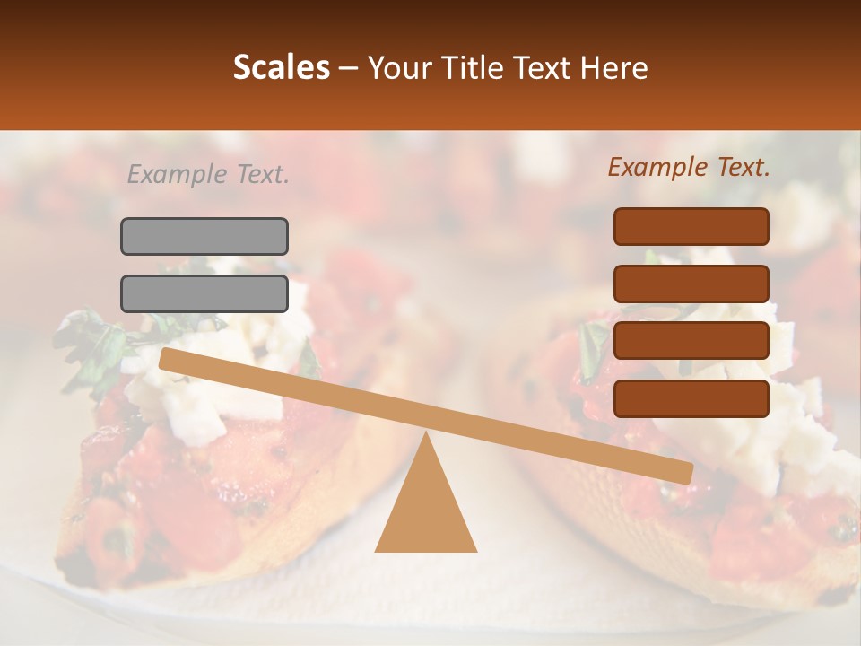 A Close Up Of A Plate Of Food On A Table PowerPoint Template
