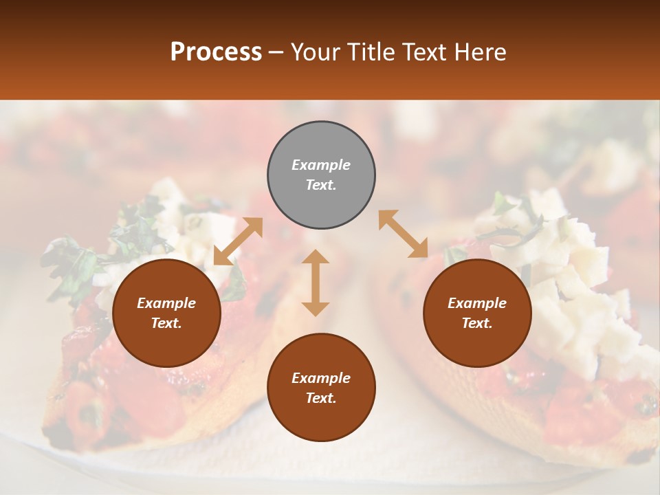 A Close Up Of A Plate Of Food On A Table PowerPoint Template