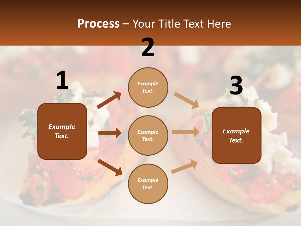 A Close Up Of A Plate Of Food On A Table PowerPoint Template