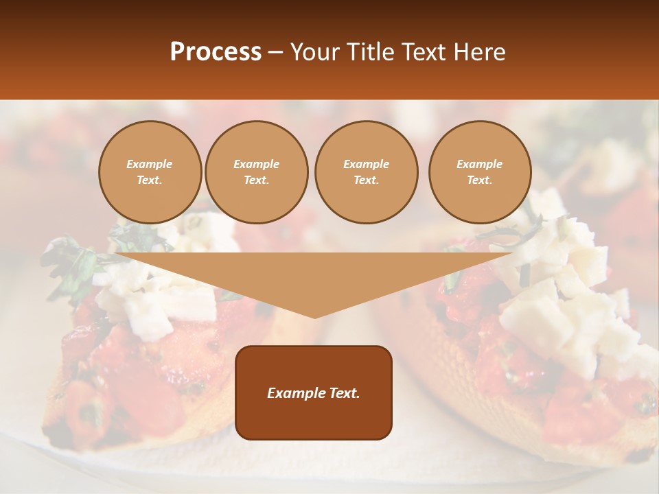 A Close Up Of A Plate Of Food On A Table PowerPoint Template