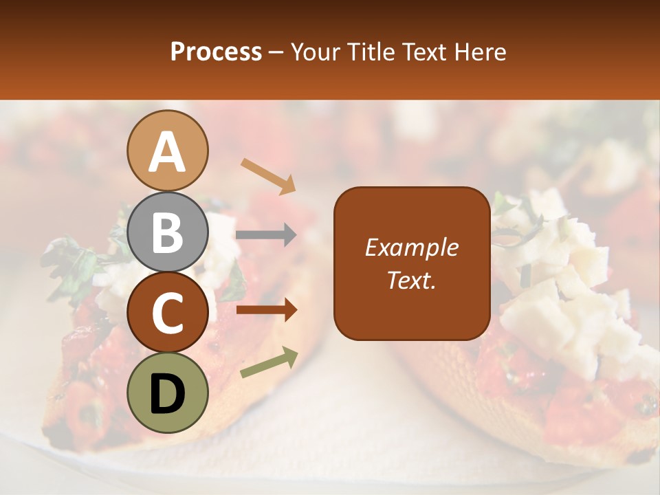 A Close Up Of A Plate Of Food On A Table PowerPoint Template