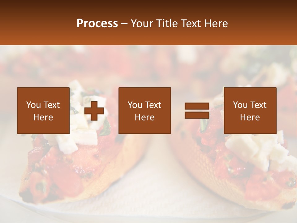 A Close Up Of A Plate Of Food On A Table PowerPoint Template