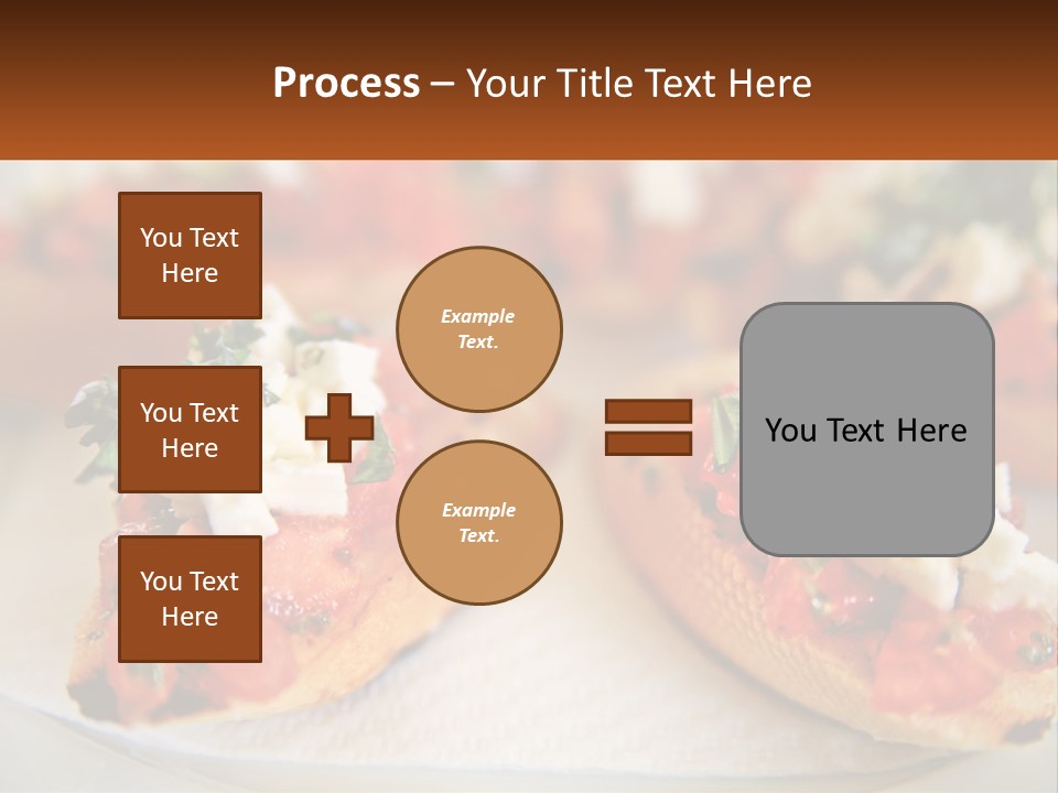 A Close Up Of A Plate Of Food On A Table PowerPoint Template