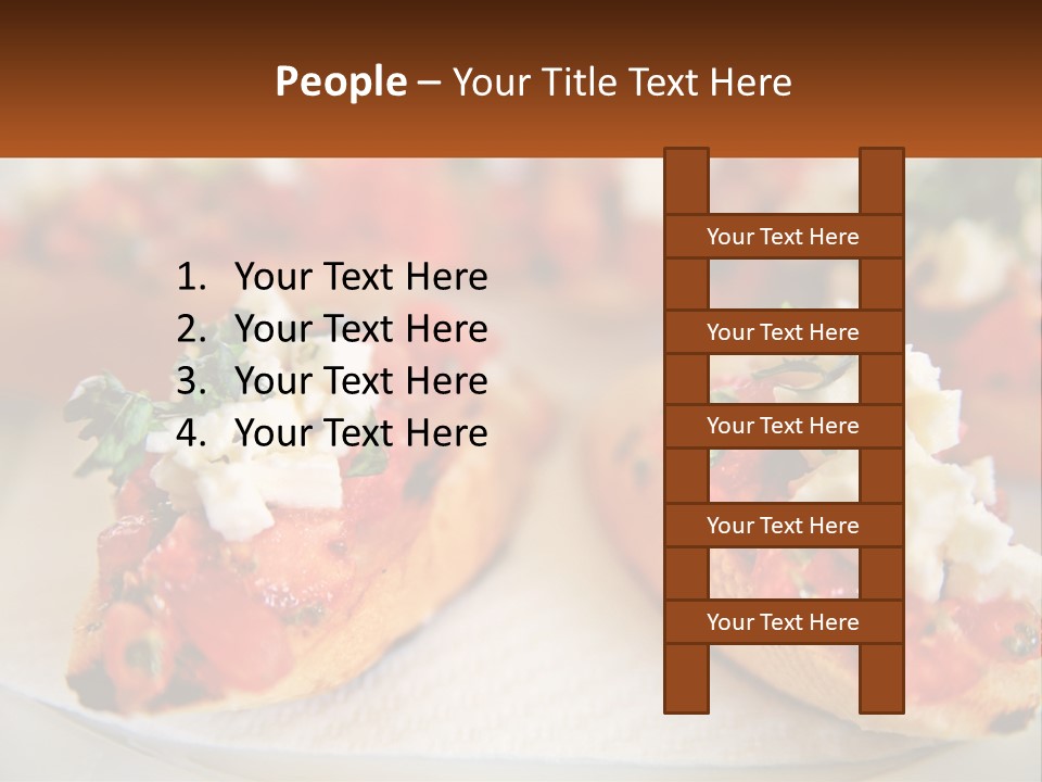 A Close Up Of A Plate Of Food On A Table PowerPoint Template