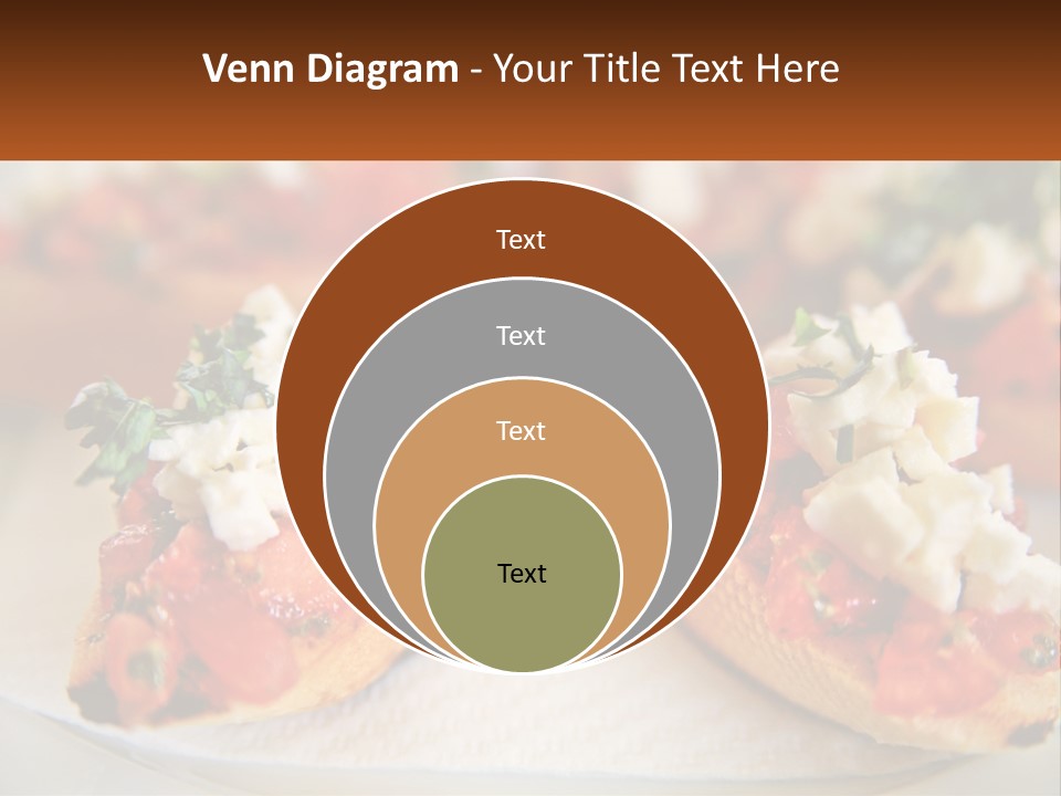 A Close Up Of A Plate Of Food On A Table PowerPoint Template