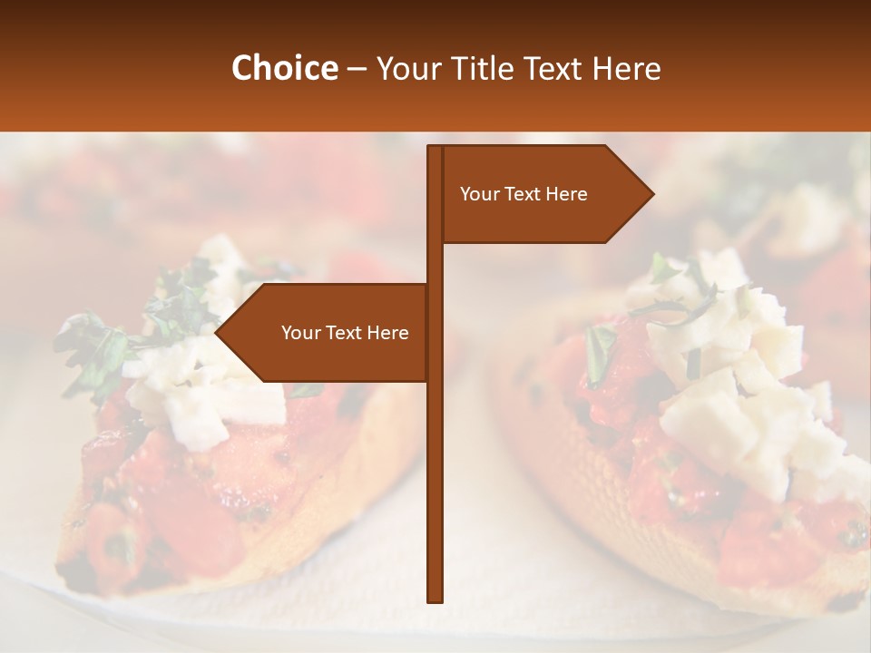 A Close Up Of A Plate Of Food On A Table PowerPoint Template