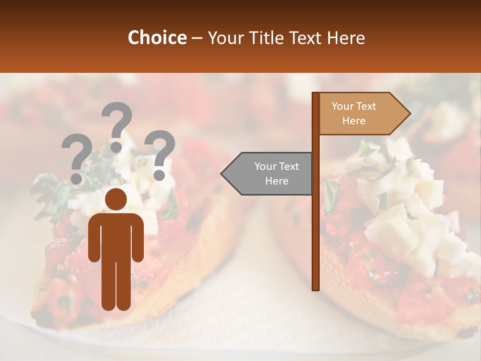 A Close Up Of A Plate Of Food On A Table PowerPoint Template