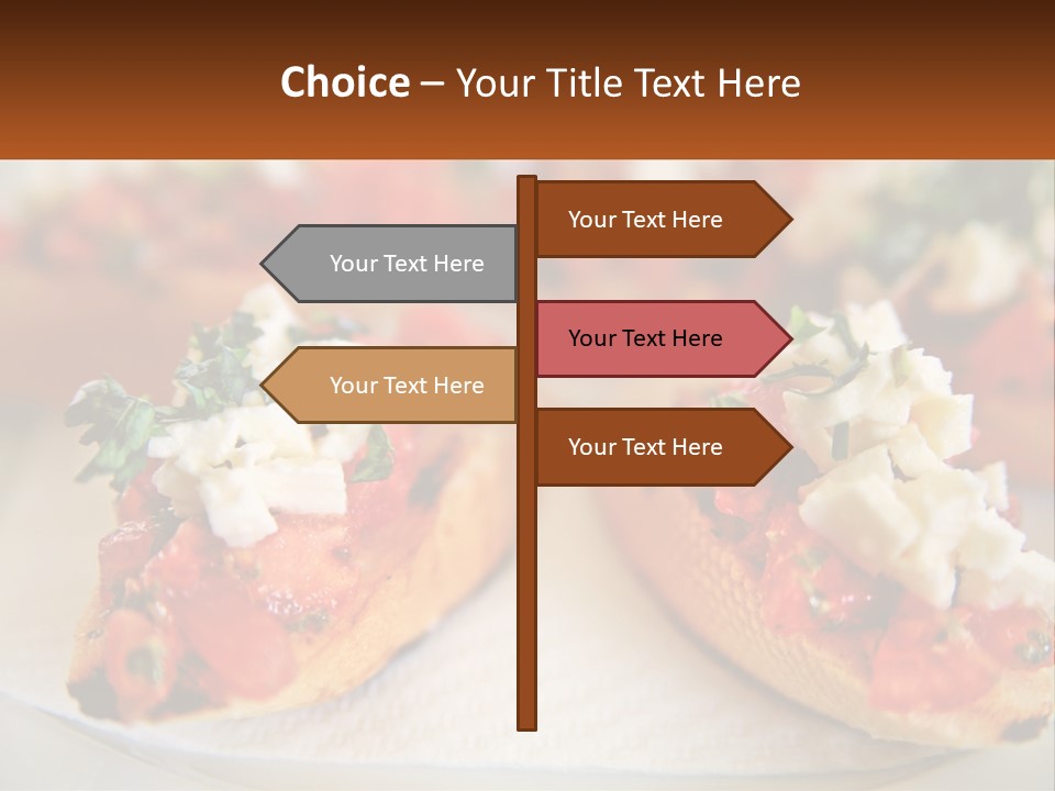 A Close Up Of A Plate Of Food On A Table PowerPoint Template