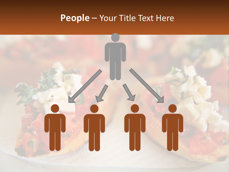 A Close Up Of A Plate Of Food On A Table PowerPoint Template