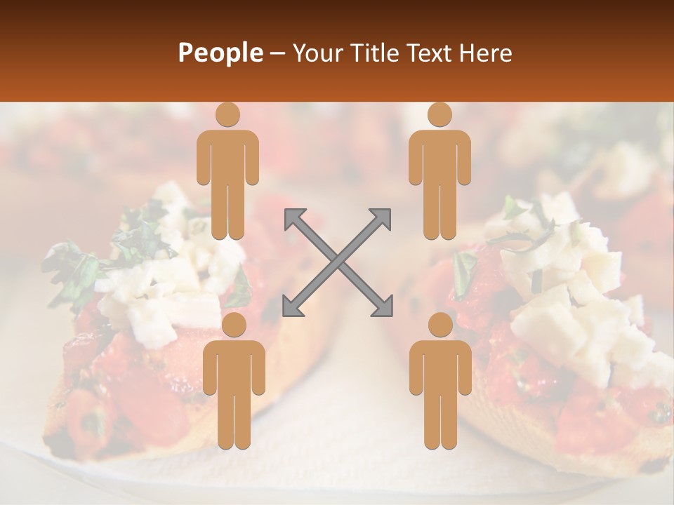 A Close Up Of A Plate Of Food On A Table PowerPoint Template