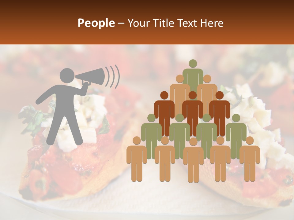 A Close Up Of A Plate Of Food On A Table PowerPoint Template