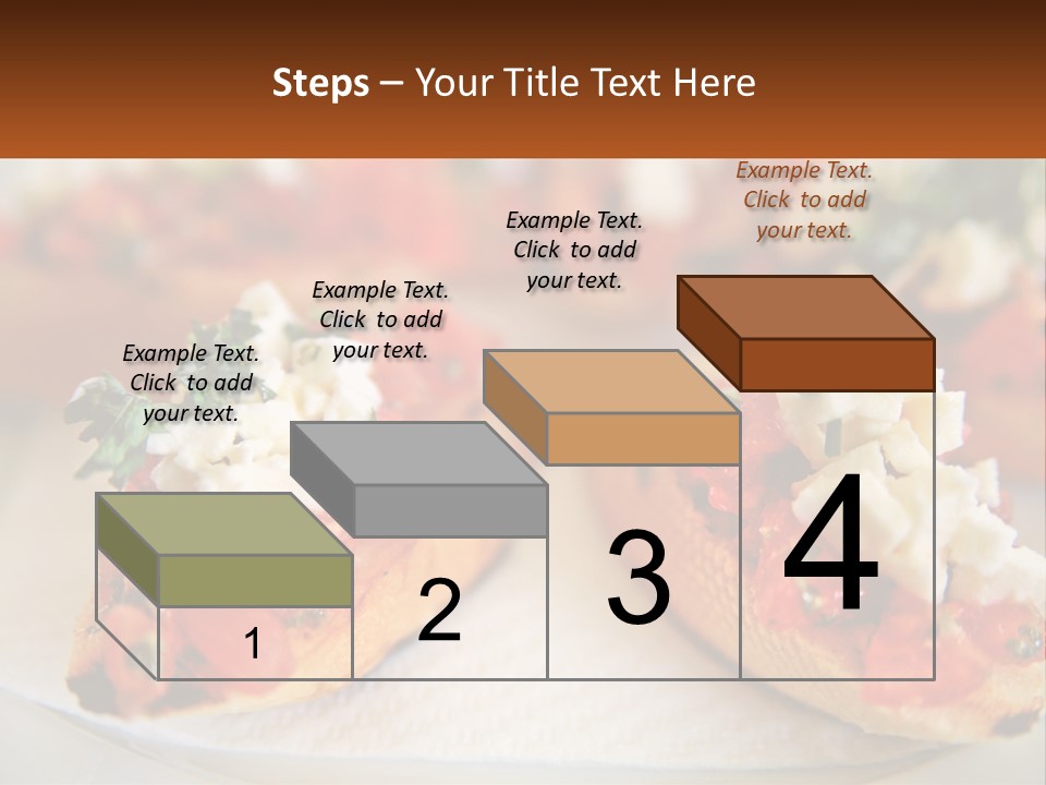 A Close Up Of A Plate Of Food On A Table PowerPoint Template