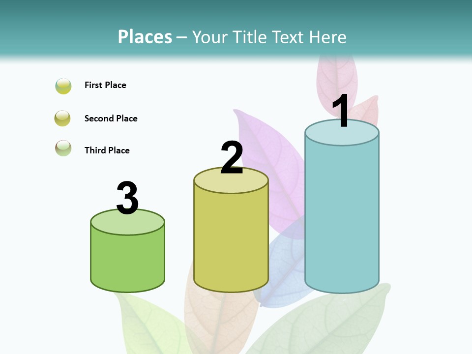 A Colorful Leaf Powerpoint Presentation PowerPoint Template
