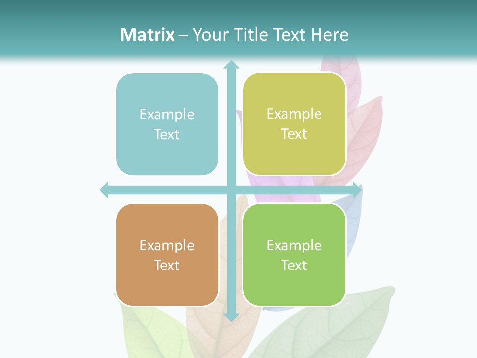 A Colorful Leaf Powerpoint Presentation PowerPoint Template