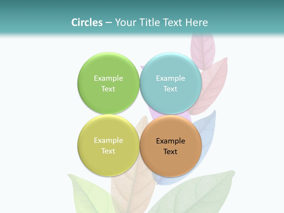 A Colorful Leaf Powerpoint Presentation PowerPoint Template