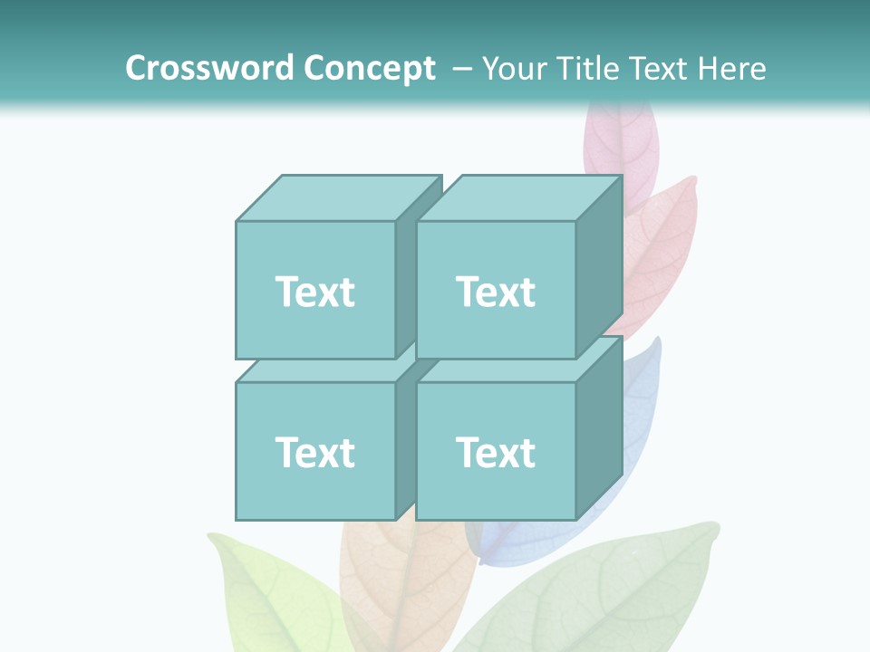 A Colorful Leaf Powerpoint Presentation PowerPoint Template