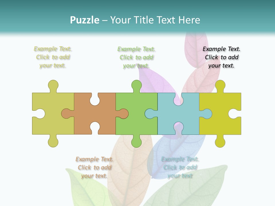 A Colorful Leaf Powerpoint Presentation PowerPoint Template