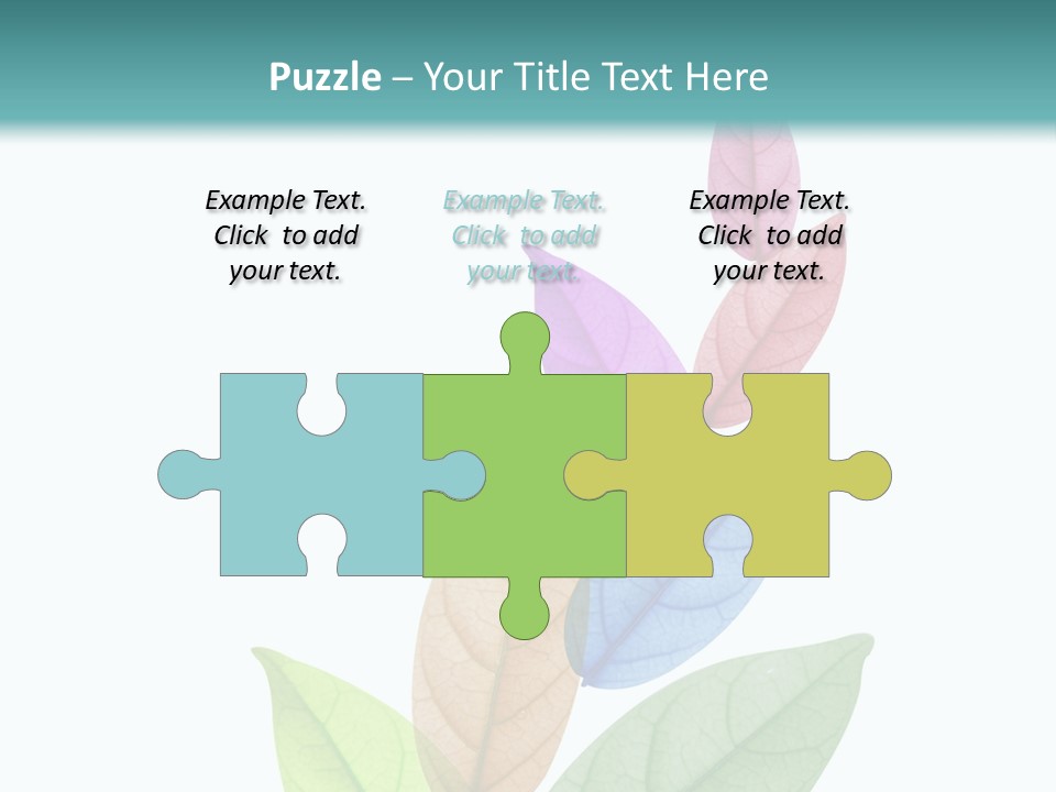 A Colorful Leaf Powerpoint Presentation PowerPoint Template