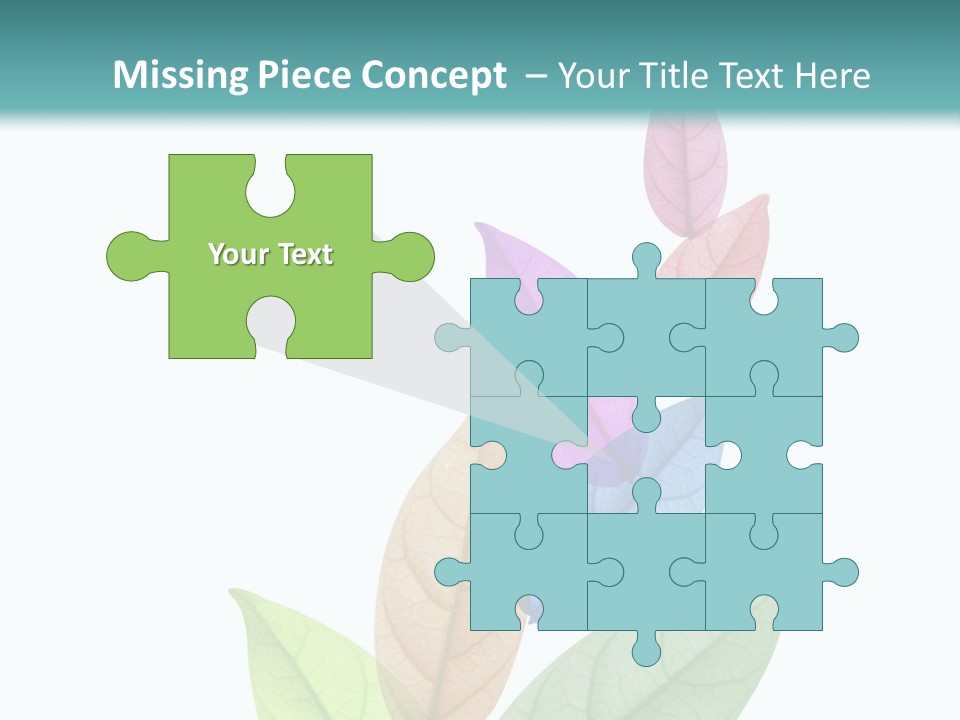 A Colorful Leaf Powerpoint Presentation PowerPoint Template