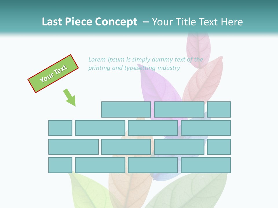 A Colorful Leaf Powerpoint Presentation PowerPoint Template