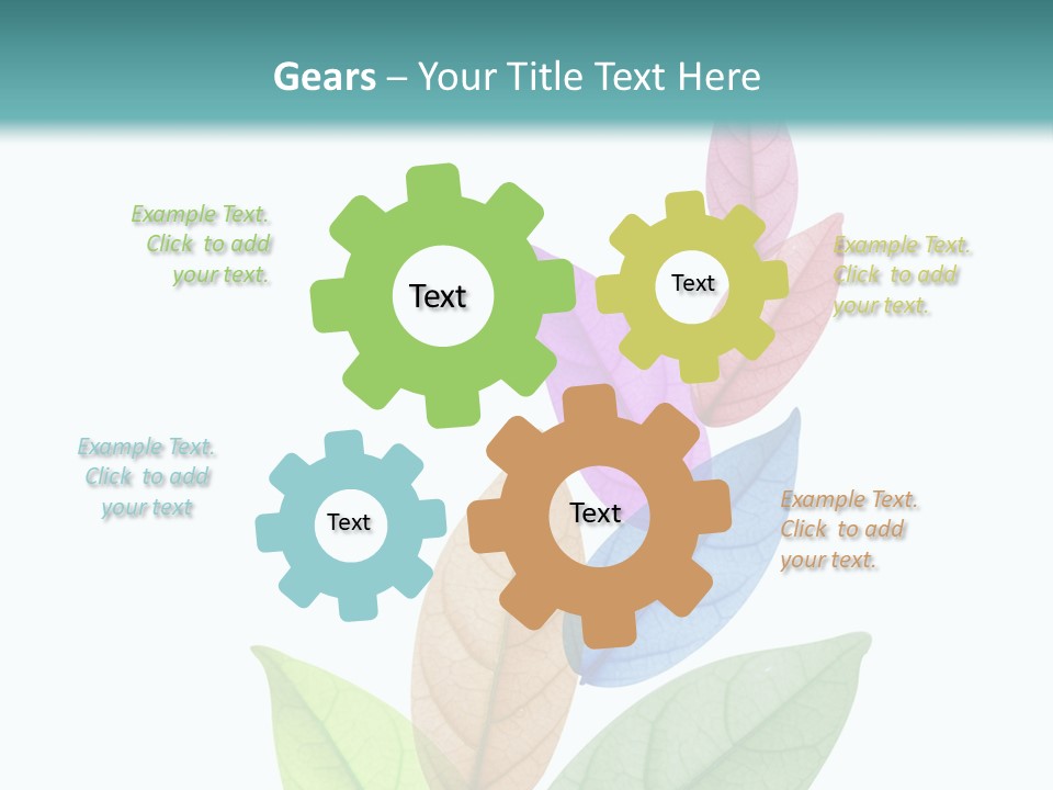 A Colorful Leaf Powerpoint Presentation PowerPoint Template