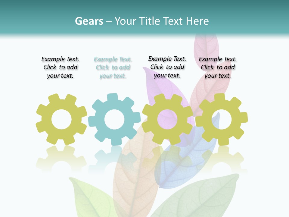 A Colorful Leaf Powerpoint Presentation PowerPoint Template