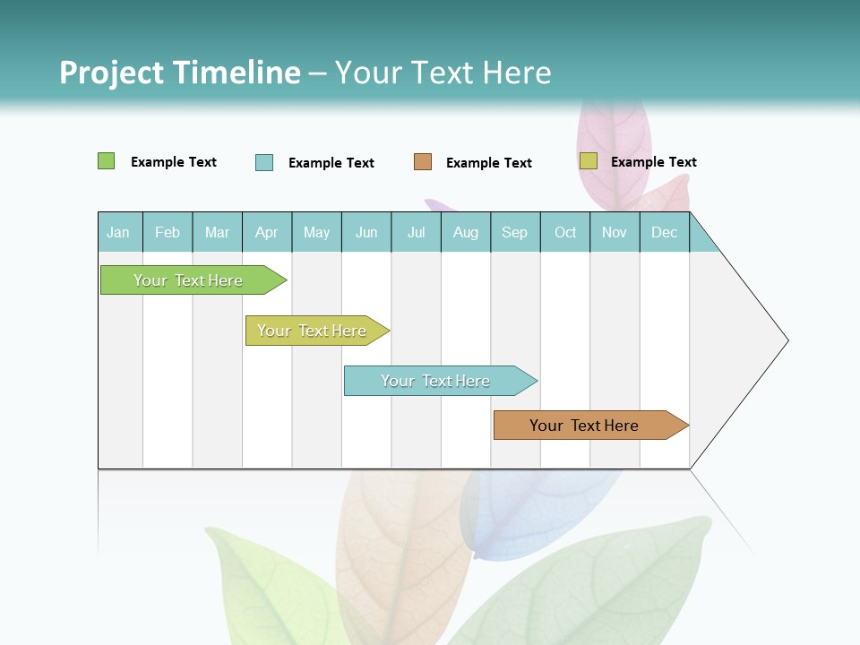 A Colorful Leaf Powerpoint Presentation PowerPoint Template