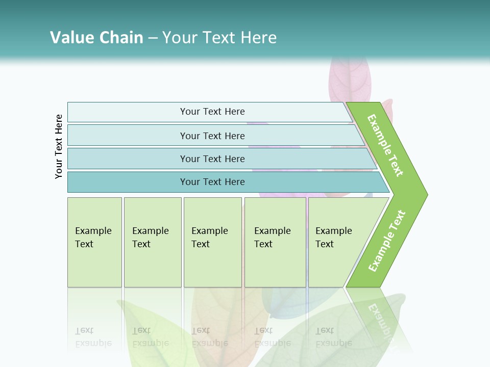 A Colorful Leaf Powerpoint Presentation PowerPoint Template