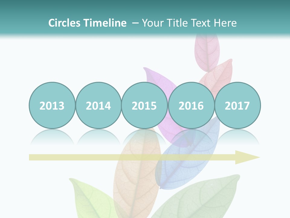 A Colorful Leaf Powerpoint Presentation PowerPoint Template