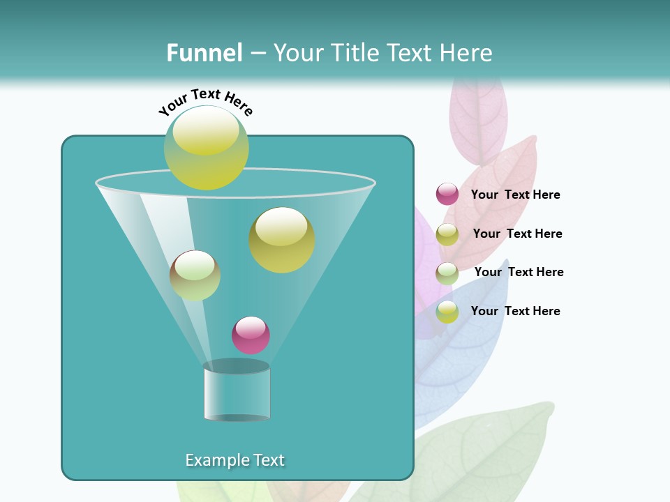 A Colorful Leaf Powerpoint Presentation PowerPoint Template