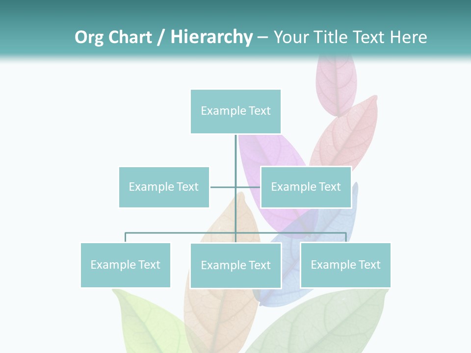 A Colorful Leaf Powerpoint Presentation PowerPoint Template