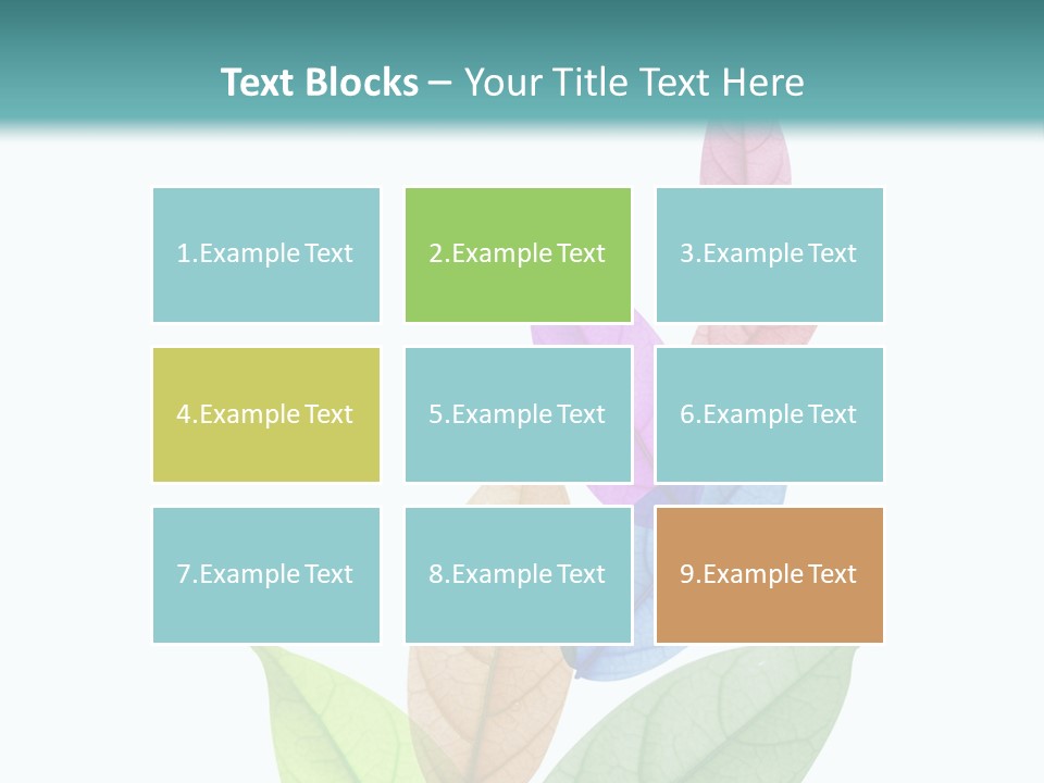 A Colorful Leaf Powerpoint Presentation PowerPoint Template