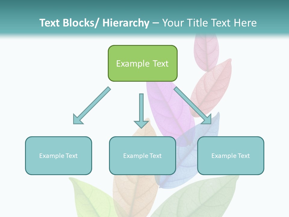 A Colorful Leaf Powerpoint Presentation PowerPoint Template