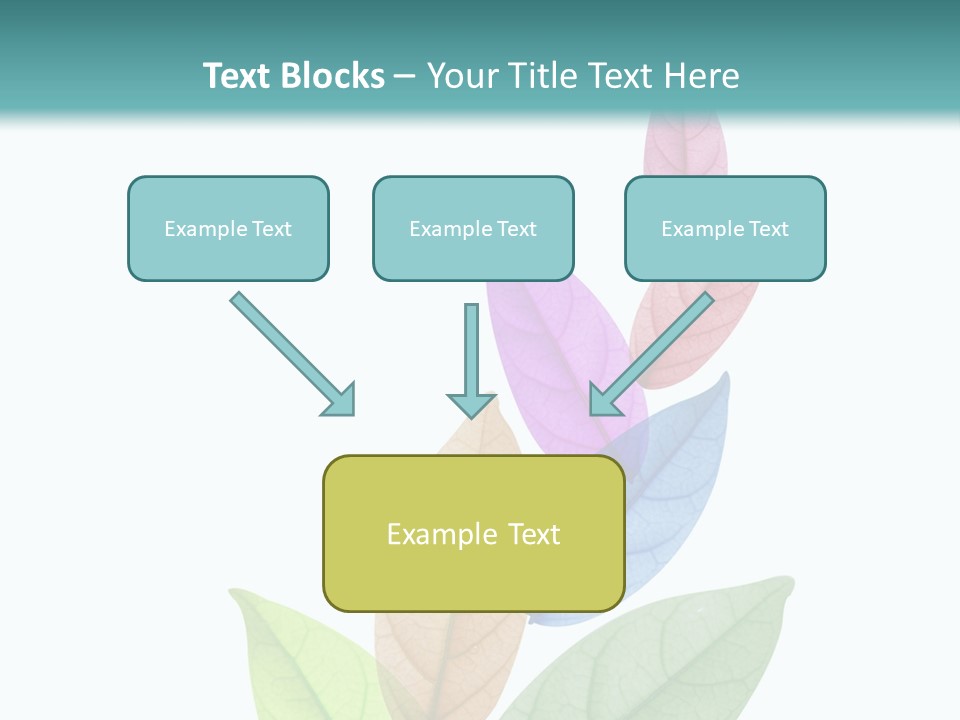 A Colorful Leaf Powerpoint Presentation PowerPoint Template
