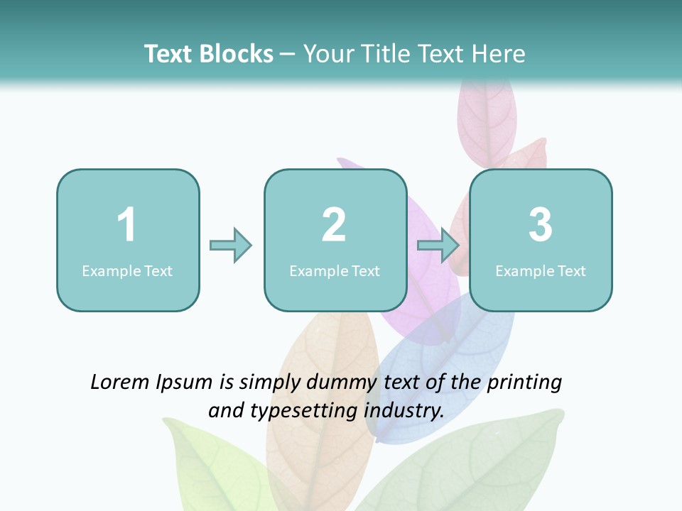 A Colorful Leaf Powerpoint Presentation PowerPoint Template