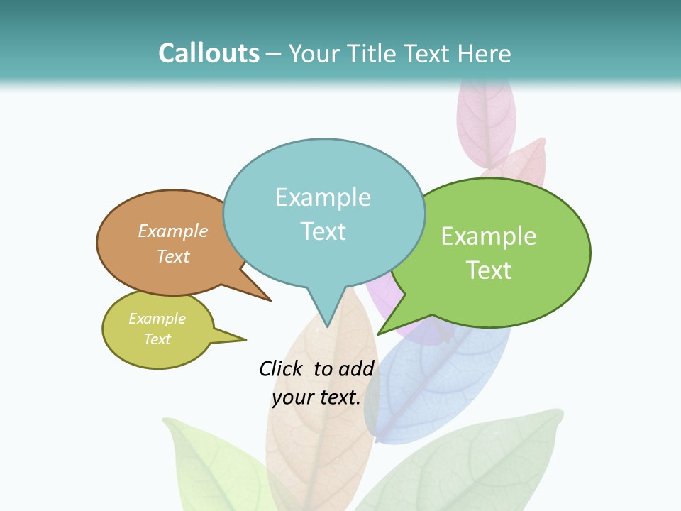 A Colorful Leaf Powerpoint Presentation PowerPoint Template