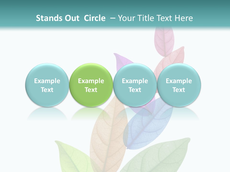 A Colorful Leaf Powerpoint Presentation PowerPoint Template