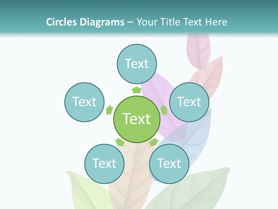 A Colorful Leaf Powerpoint Presentation PowerPoint Template