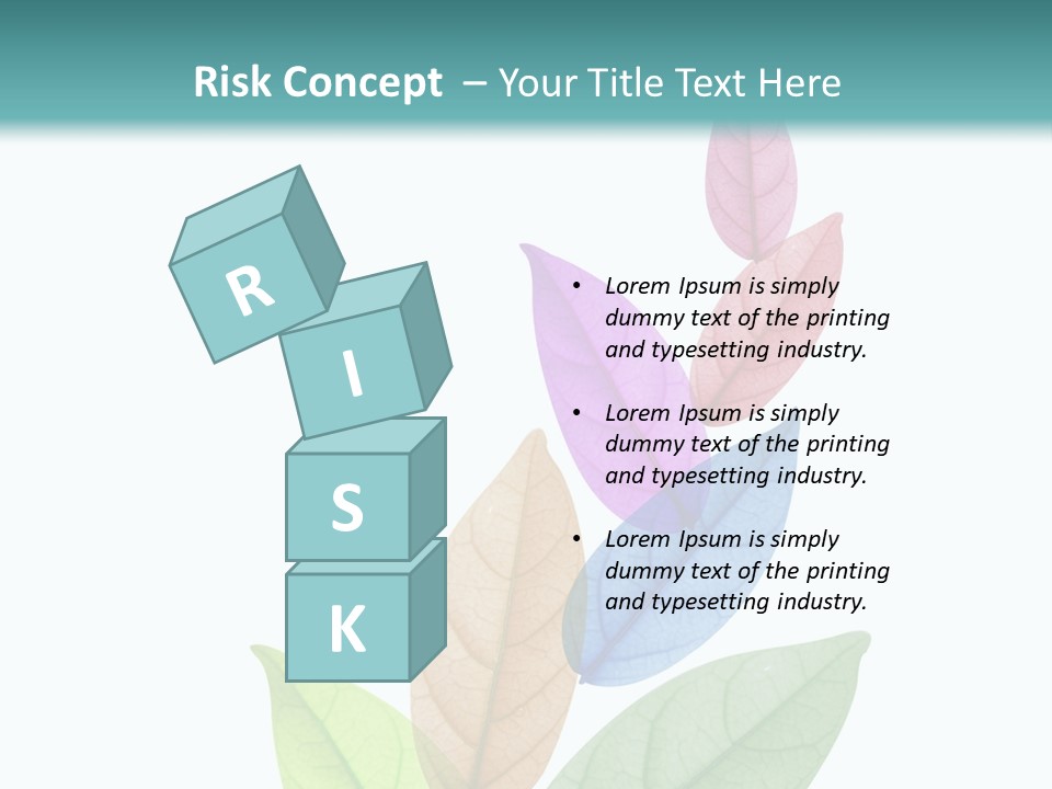 A Colorful Leaf Powerpoint Presentation PowerPoint Template